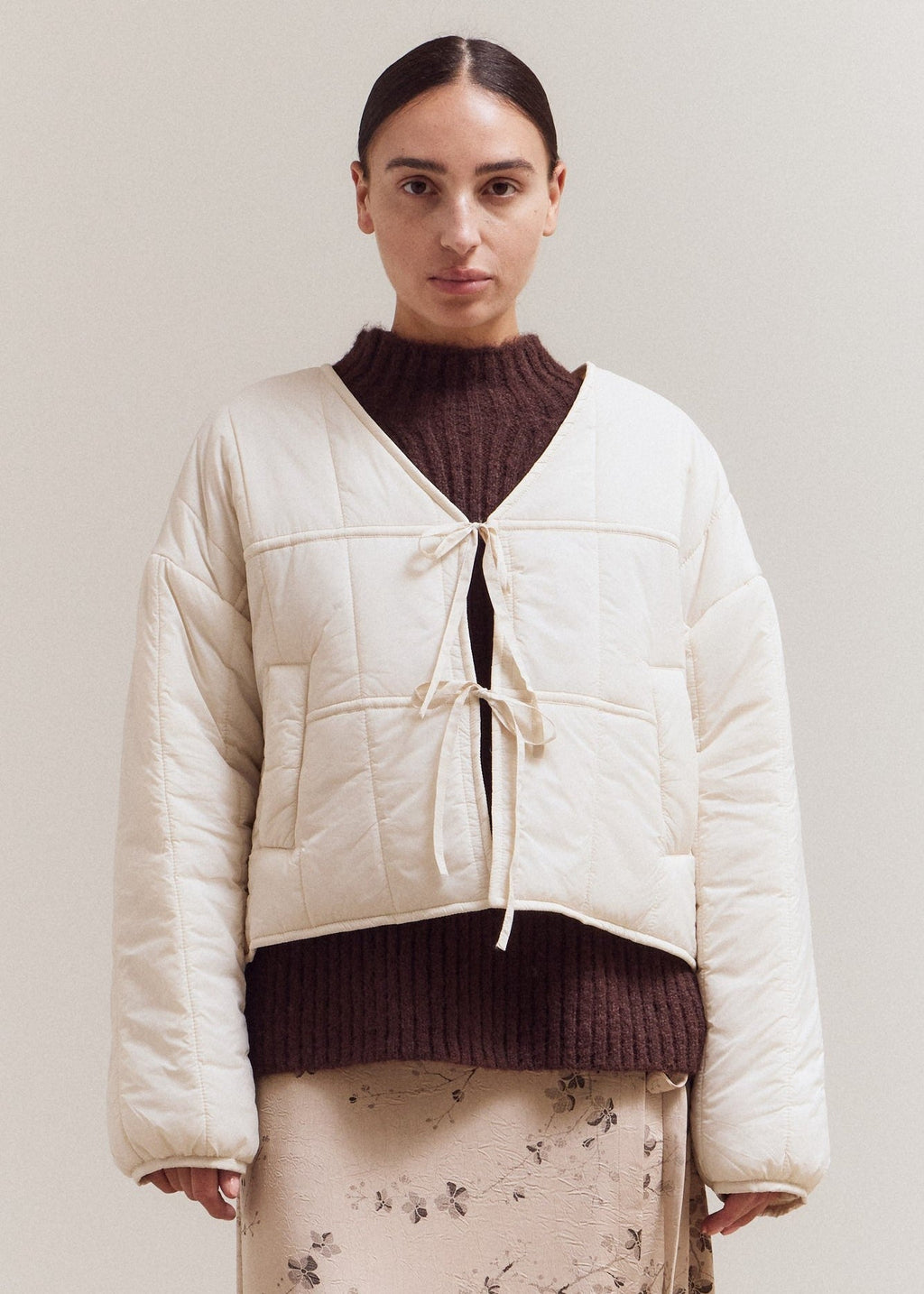 ABBY CREAM QUILTED JACKET