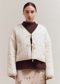 ABBY CREAM QUILTED JACKET