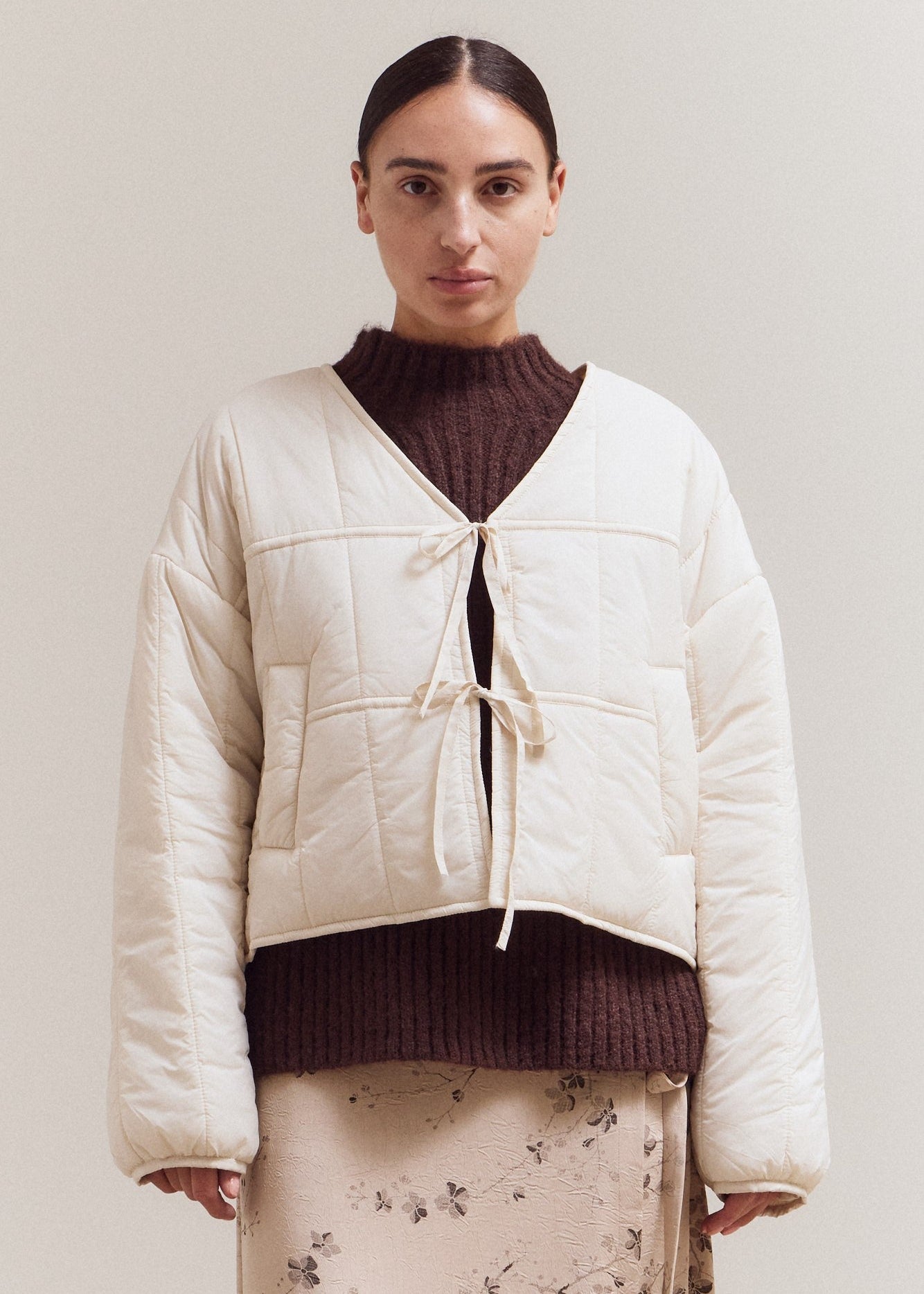 ABBY CREAM QUILTED JACKET