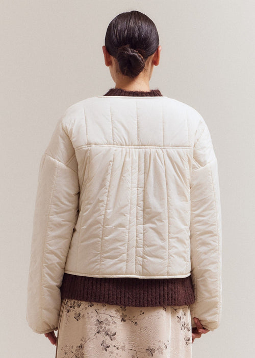 ABBY CREAM QUILTED JACKET
